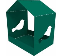 Кормушка для птиц Благо Птица RAL 6026, зеленая, борт 37 мм 109132