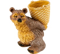Садовая фигурка PARK Медведь с корзиной высота 30 см 169465