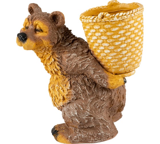 Садовая фигурка PARK Медведь с корзиной высота 30 см 169465
