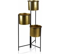 Подставка под кашпо для 3 цветочных горшков ZDK Homium Flower Trio Compact standIron07