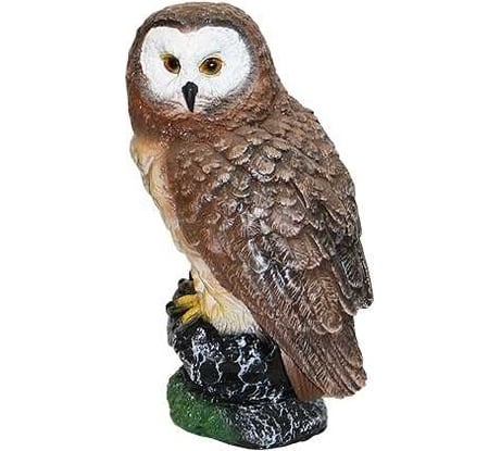Садовая фигурка ФлораПласт Сова на камне высота 33 см 067827