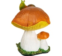 Садовая фигурка ФлораПласт Гриб с улиткой средний 30 см 017428