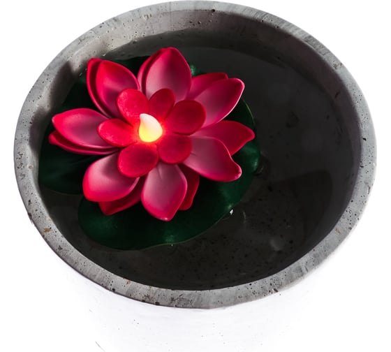 Фигура для пруда INBLOOM диаметр 10 см, с подсветкой 1 LED СR2032, пластик, 6 цветов 171-017