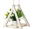 Подвесная подставка для кашпо INBLOOM треугольник 20x20x14 см, веревка 1.5 м, дерево 177-016 4