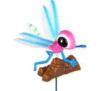 Фигурка на стержне INBLOOM 60 см Садовые букашки на бревнышке, PS, металл, 4 цвета 153-101