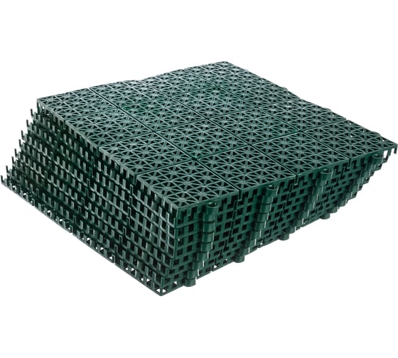Модульное покрытие POL-PLAST зелёное, 9 шт 77001