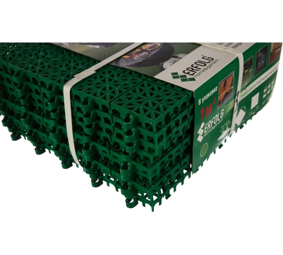 Модульное покрытие ERFOLG H&G зелёное, 9 шт 76003
