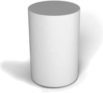 Декоративная фигура цилиндр белый Flox 930.0006.001.0