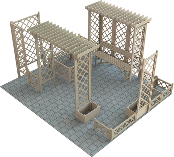 Садовая арка Timber&Style 1.96x0.75x2.08 м TSAА209196130