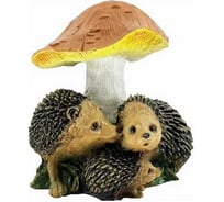 Садовая фигура ФлораПласт Гриб с тремя ежиками 26 см 028717