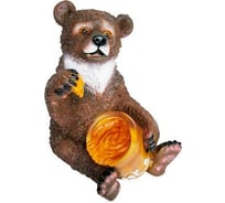 Садовая фигура ФлораПласт Медведь с медом 51см 069019