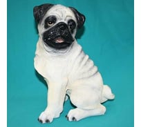 Садовая фигура ФлораПласт Собака Мопс 32 см 049721