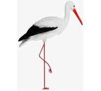 Садовая фигура ФлораПласт Аист большой новый Ноги малые 115 см 046113