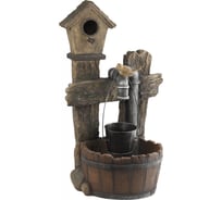 Садовый фонтан GREEN APPLE GWXF02400-S Лесной дом 73.5 см Б0008226