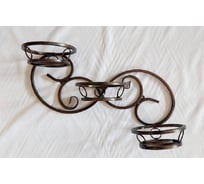 Подставка для цветов ООО Ярмарка-Тверь кованая на 3 горшка мираж К37