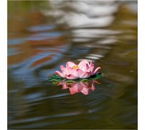 Искусственная декоративная кувшинка Heissner 18 см, розовая 001122-00