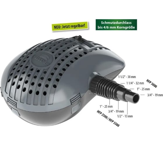Насос для пруда и ручья Heissner AQUA CRAFT 10000 l/h, 95W HFP10000-00