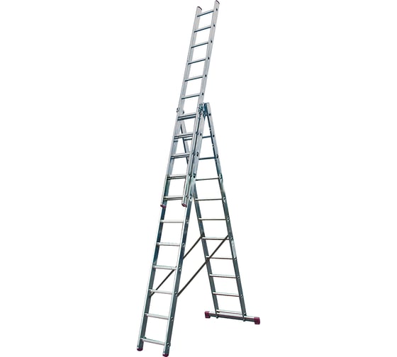Алюминиевая трехсекционная лестница 3х11 Krause Corda 010421 1