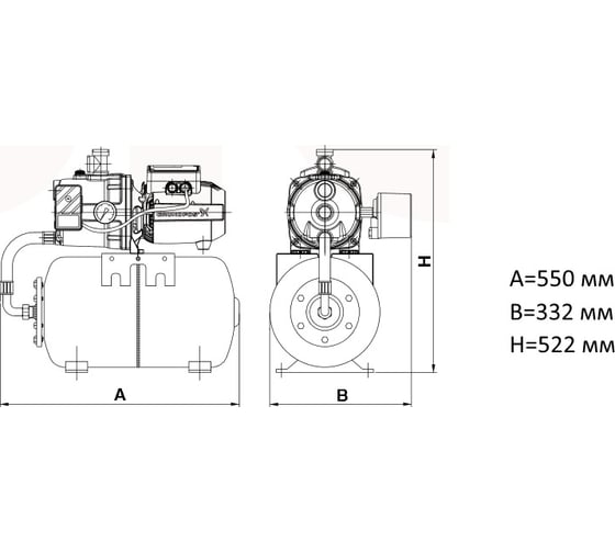 Насосная станция Grundfos JP Basic 3 РТ 3