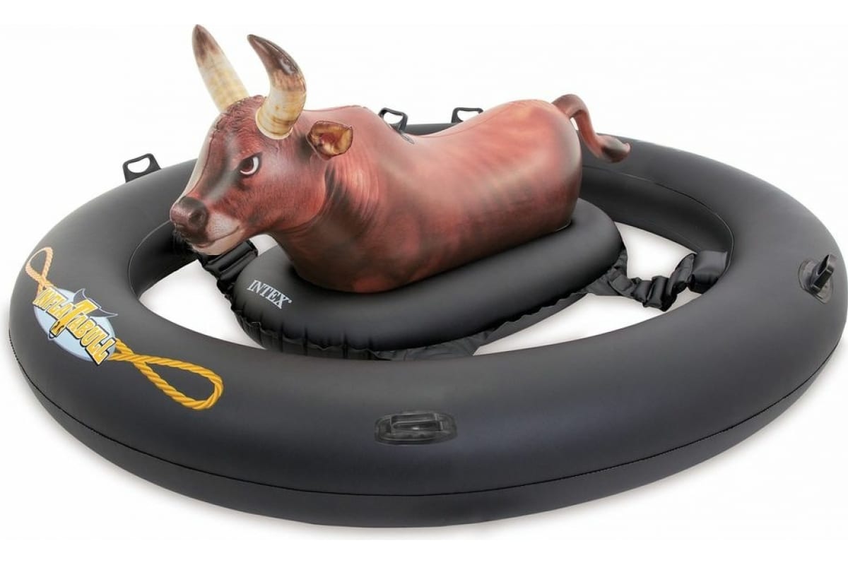 Inflatable bull float - 🧡 Надувной Бык Floa Twith Ручки Для Детей Игры Вод...