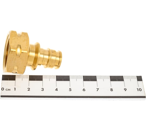Штуцер Usystems с накидной гайкой, латунный для труб pe-xa 16-g3/4"нг, тип 2 1136021