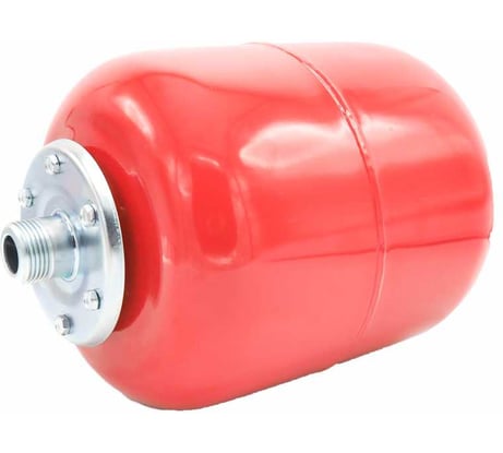 Мембранный расширительный бак для отопления Qubik 24 л., d 25 вертикальный, красный 04428