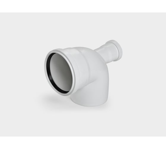Канализационный отвод КОНТУР PP D110x90 с фронтальным выходом D50 УЮТ 074401110500