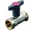 Шаровой кран Oventrop Optibal P, для обвязки насоса, DN-32, 1 1/4, 1 1/2, ВНГ, PN, бар-10, никелированный, с обратным клапаном, устанавливается перед насосом 1078173 1