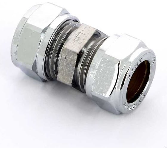 Прямое соединение Tiemme 15x12 обжим хром 1130058/1101C151200CZ
