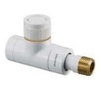 Вентиль OVENTROP серии Е Ду 15 1/2, проходной, белого цвета 1163162