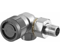 Вентиль OVENTROP серия A, угловой трехосевой, DN-15, 1/2, ВН, никелированный, левое подключение 1181392