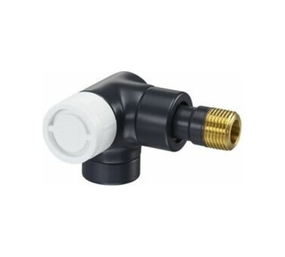 Вентиль OVENTROP серия E, угловой трехосевой, DN-15, 1/2, 1/2, ВН, антрацит RAL 7016, левое подключение 1163432
