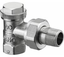 Вентиль OVENTROP Combi 3, угловой, DN-20, 3/4, ВН, никелированный, НГ со штуцером 1090363
