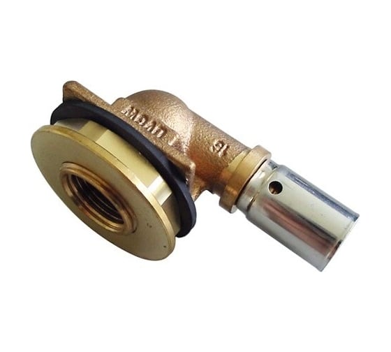 Выпускное колено OVENTROP 90, В, 16x2, 1/2, бронза RX 1517443