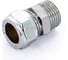 Прямое соединение Tiemme 12x1/2" Н обжим хром 1130043/1100C001204CZ 1