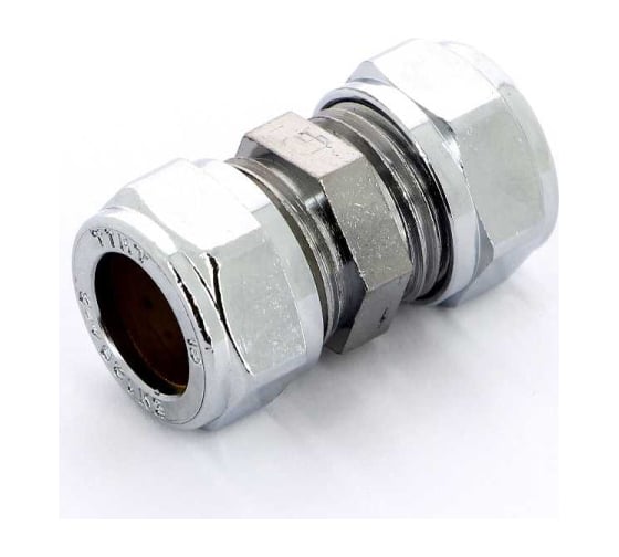 Прямое соединение Tiemme 12x12 обжим хром 1130011/1101C121200CZ
