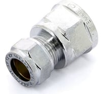 Прямое соединение Tiemme 22x1" В обжим хром 1130217/1102C002206CZ
