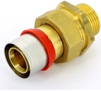 Прямое соединение Tiemme 20x3/4" Н со сгоном латунь, пресс 1650235/1667