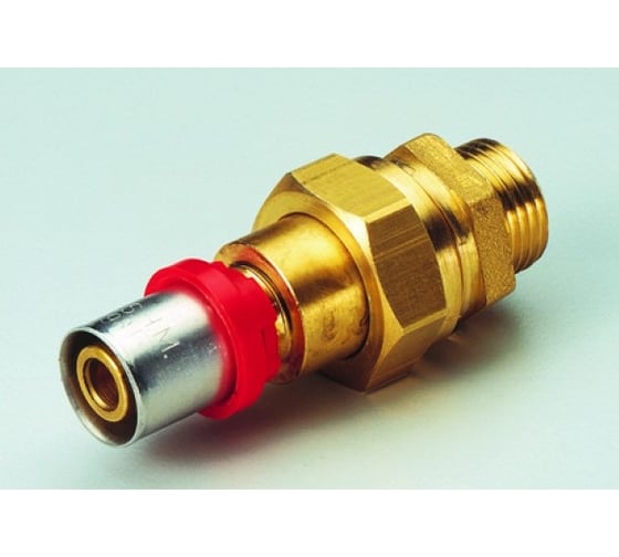 Прямое соединение Tiemme 16x1/2" Н со сгоном латунь, пресс 1650217 1650217/1667