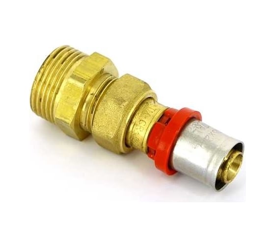 Прямое соединение Tiemme 16x3/4" Н со сгоном латунь, пресс 1650273 1650273/1667
