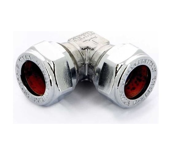 Угловое соединение Tiemme 12x12 обжим хром 1130007/1103C121200CZ