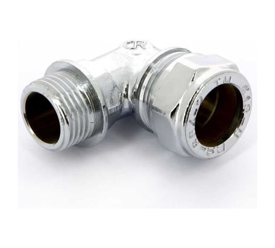 Угловое соединение Tiemme 12x1/2" Н обжим хром 1130070/1104C001204CZ 1