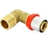 Угловое соединение Tiemme 50x1 1/2" Н латунь пресс 1650185/1654G005008CZ 1