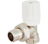 Регулируемый угловой вентиль для радиаторов отопления Спец латунь+никелированное покрытие, п/э пакет СПЕЦ-ВР-У-1/2