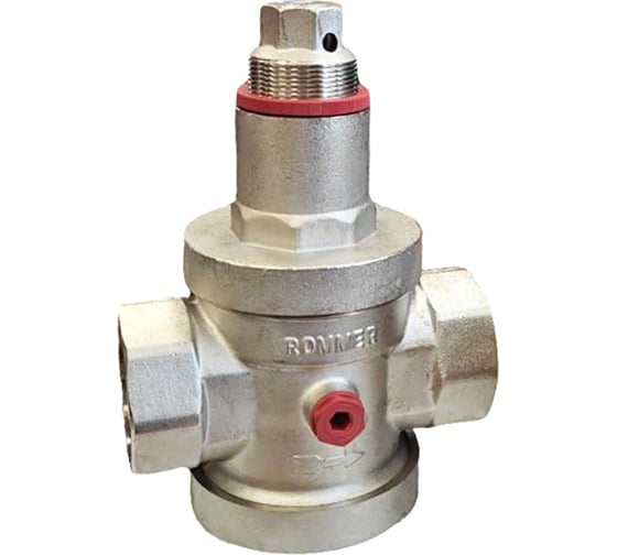 Редуктор давления ROMMER RVS-0008-000032  PN25 вн/вн 1 1/4 с выходом под манометр  RG00921SM0DA3S 1