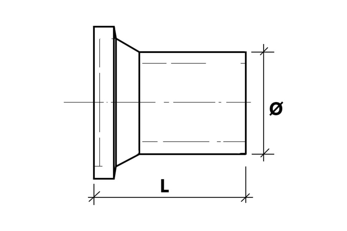 Бурт под фланец OLFUSE длинный pn16 sdr11 pe100 d160, 772216160 ...