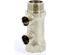 Коллектор Tiemme 2 отвода, 1"х1/2(16) (никель) 1910055 / 1922N060402