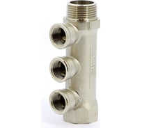 Коллектор Tiemme 4 отвода, 1"х1/2"В (никель) 1910078 / 1944N060404