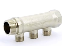 Коллектор Tiemme 3 отвода, 1"х1/2(16) (никель) 1910032 / 1923N060403