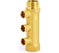 Коллектор Tiemme 3 отвода, 3/4"х3/4(18) евроконус (латунь) 1910017 / 1883G180503